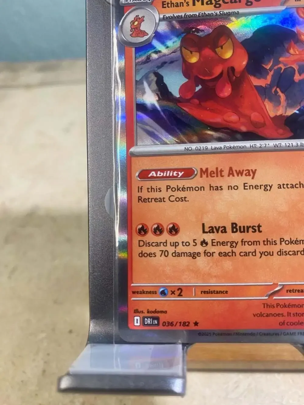 Ethan's Magcargo 36/182 Holo Rare Destined Rivals Pokemon TCG - Near Mint NM